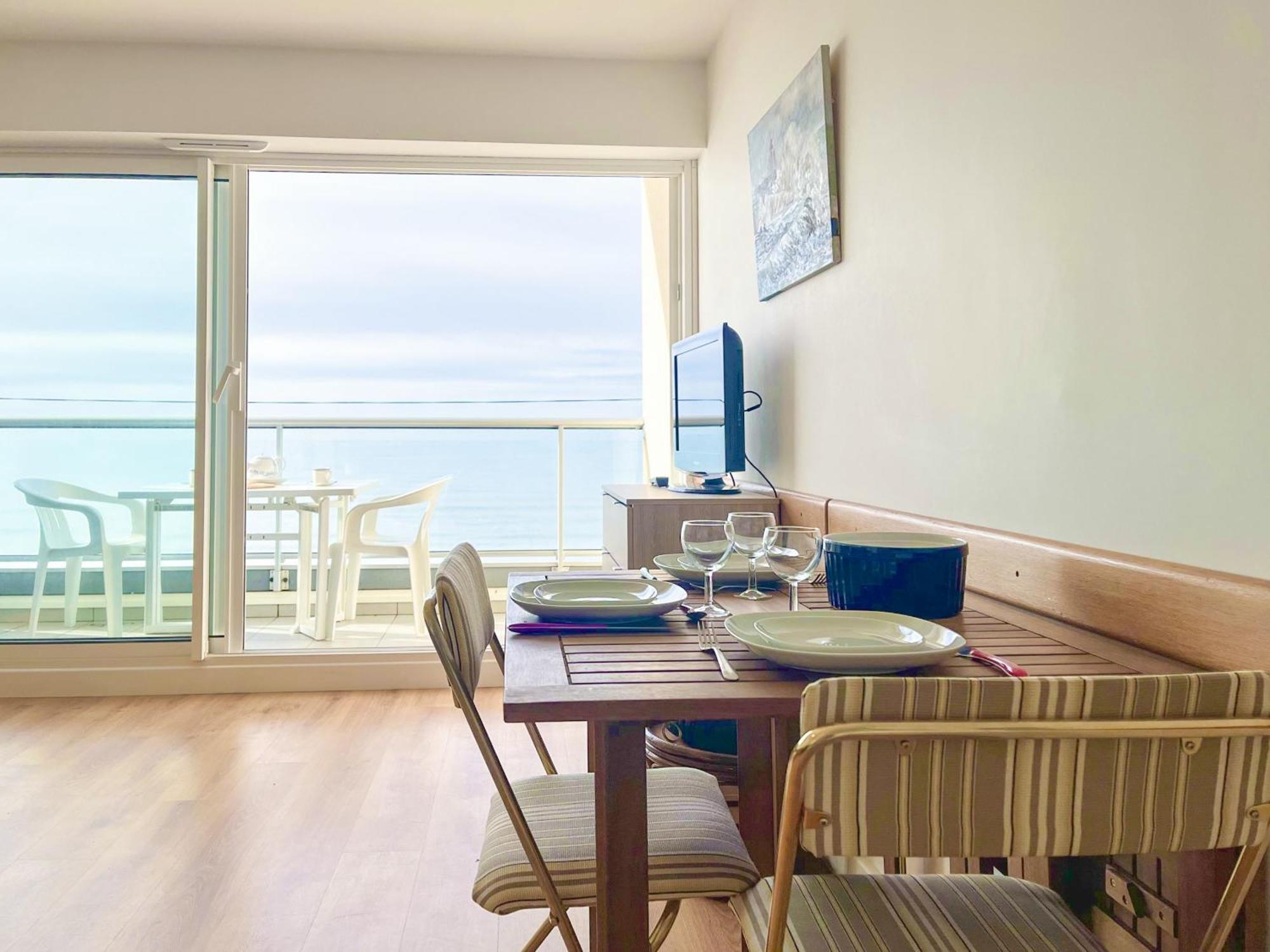 Joli Appartement Avec Vue Imprenable Sur La Baie Des Sables - 4 Pers Les Sables-dʼOlonne Kültér fotó